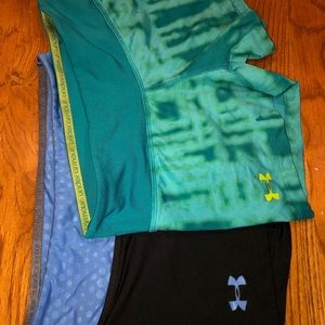 Underarmour women’s shorty sliders. Two pairs